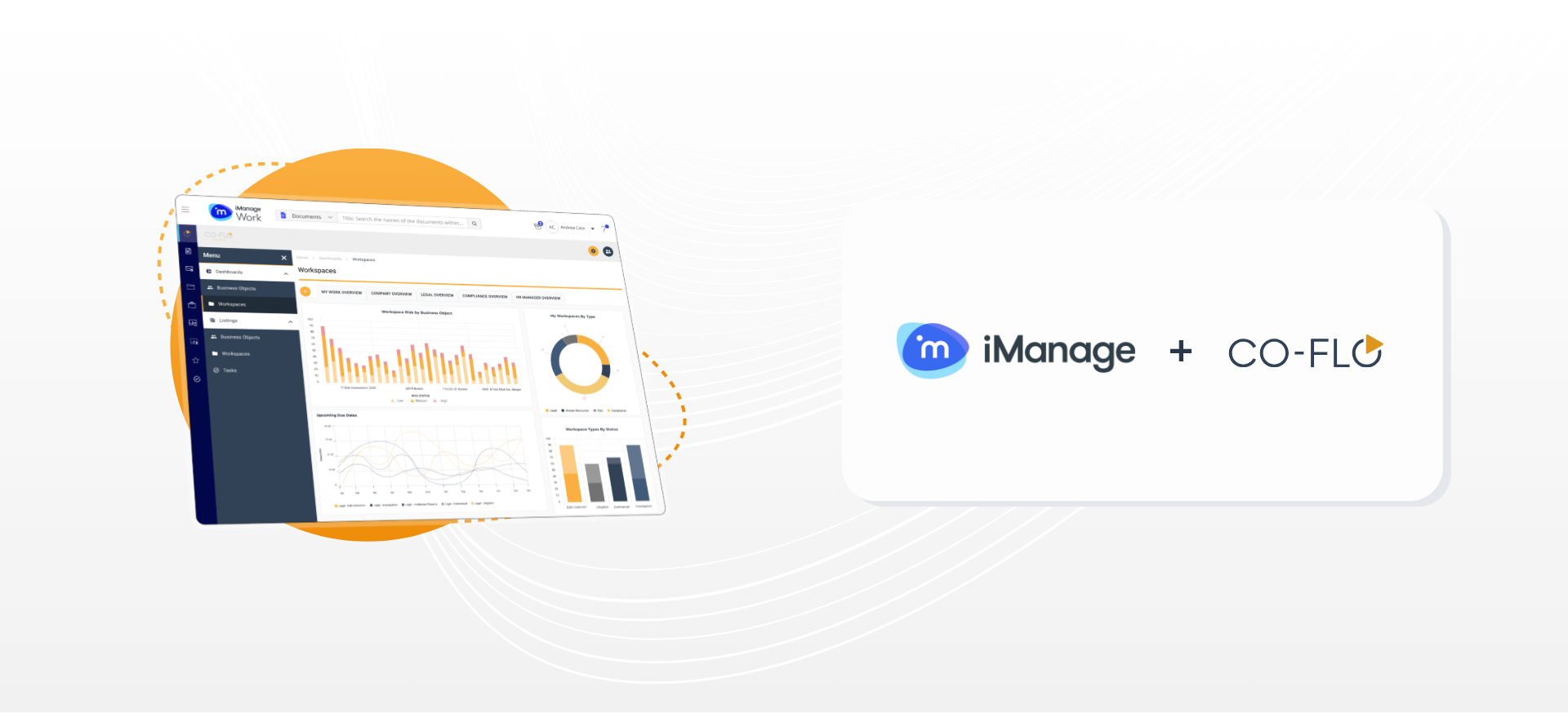 iManage + Co-Flo Banner Design iManage + Co-Flo Banner Design